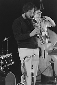 Saxophonist Harry Petersen and Bassist Dave Maslow, 1975